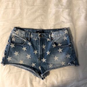 Forever 21 Star denim shorts